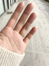 周六福  黄金戒指女款碎碎冰车花亮面指环 计价 16号-1.87g 实拍图