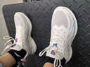 361°男款运动鞋子男款跑步鞋夏季新款耐磨网面透气男士通勤休闲鞋男 羽毛白/萤光耀火色 42 实拍图