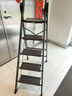 奥鹏梯子家用五步折叠梯加厚铝合金室内户外登高爬梯楼梯人字梯工程梯 实拍图