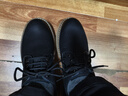 骆驼牌 男士休闲皮鞋牛皮英伦风工装鞋中年爸爸 P15A201022 黑色 42 实拍图