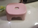 换鞋凳小凳子座椅小板凳可叠放加厚塑料凳高级感儿童学生寝室矮凳 樱花粉1个 实拍图