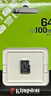 金士顿（Kingston）64GB TF（MicroSD） 存储卡 U1 A1 V10 内存卡 读速100MB/s 适配无人机/运动相机/switch/监控 实拍图