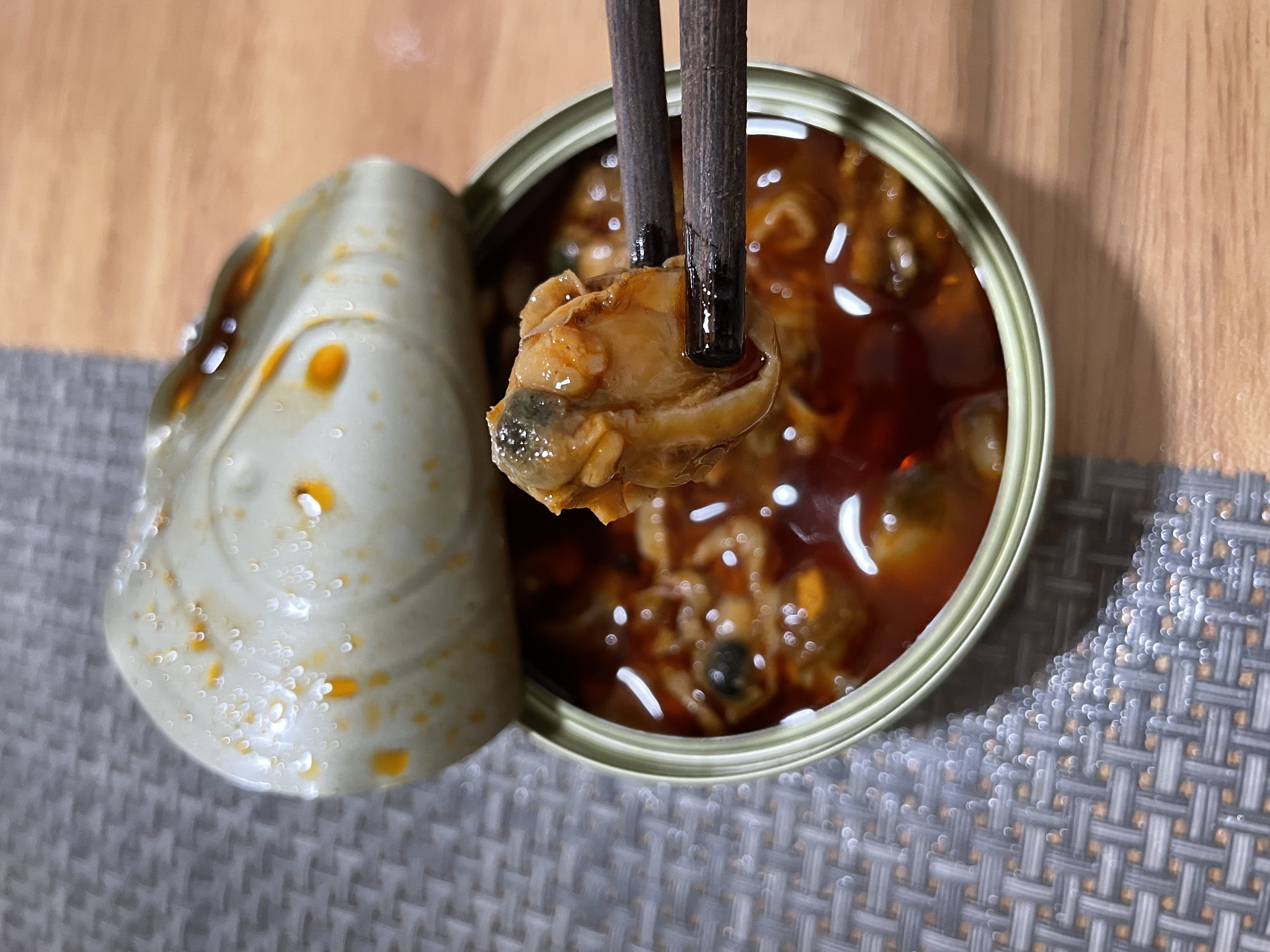 海鲜罐头小吃解馋零食下饭下酒菜美味速食代餐可口开罐即食海鲜 扇贝海鲜罐头1罐 实拍图