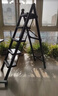 华恺之星梯子人字梯家用梯子楼梯折叠梯子多功能花架梯凳子TZ57四步黑 实拍图