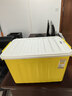 SPACEXPERT 衣物收纳箱特大号塑料整理箱车载储物箱60L黄色 1个装 带轮 实拍图