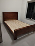 惠寻 京东自有品牌 床新中式全实木实木床1.5米单人床1.8米x2米双人床 胡桃木单床 1500mm*2000mm框架结构 实拍图