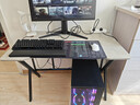 奥伦福特  电脑桌台式家用电竞游戏桌办公书桌简约书房写字桌子 欧式岩板灰-单桌100*60 升级款电竞桌 实拍图