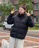 卡帕（Kappa）复古运动羽绒服情侣男女冬连帽550蓬防寒保暖棒球服 K0EZ2YY01D 实拍图