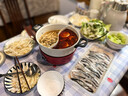摩飞电器（Morphyrichards） 多功能锅电火锅家用分体式鸳鸯火锅电炒锅烧烤肉蒸煮炒煎电煮锅MR9087 3L 英伦红【标配+鸳鸯锅】 实拍图