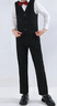 衣诺坊儿童西服马甲套装男童西装礼服演出服 黑色马甲套装 140CM 实拍图