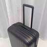 90分行李箱易北河系列拉杆箱旅行箱万向轮TSA密码锁ins纯色男女登机箱 燕尾黑 24英寸 托运 适用中短途 实拍图
