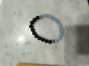 普陀山黑曜石海蓝宝手串水晶手链通用款补水情侣手链手串新年礼物男女 实拍图