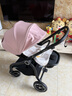 朗纳铂（land leopard）老虎Pro婴儿推车婴儿车轻便折叠双向超大轮避震儿童BB伞车 小猪粉【黑】 实拍图