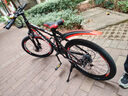 凤凰（Phoenix）儿童自行车山地车男女学生脚踏车6-15岁童车 霸道 黑红色 22寸 实拍图