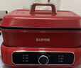 苏泊尔（SUPOR）电蒸锅 电煮锅 电火锅 家用多功能烤鱼烤肉锅 多用途分体不粘料理锅 蒸煮炖涮电热锅H3423FK863A 实拍图