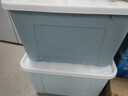 清野の木 衣物收纳箱特大号塑料整理箱110L蓝色 1个装 带轮 实拍图