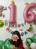 多美忆生日场景布置气球生日装饰成人儿童男孩女孩周岁快乐桌飘绿色 实拍图