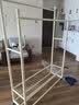顺优加粗32管双杆衣帽架卧室落地室内晾晒衣服架可移动120白色SY-442 实拍图