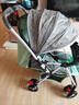 豪威 婴儿推车可坐可躺双向超轻便折叠伞车宝宝0-3岁手推车小孩儿童车 拼色绿+至尊款+一键折叠+全功能 实拍图