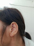银色针养耳洞极简豆豆耳钉迷你耳棒小巧韩国风圆珠耳针饰品 3mm豆豆耳钉一对 实拍图