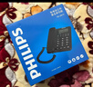 飞利浦（PHILIPS）有绳电话机座机 固定电话 办公家用 双接口 免电池 免提通话 一键拨号 黑名单 TD2815 黑色 实拍图