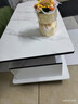 安洛森茶几客厅家用茶桌钢化玻璃茶台小户型简易桌子简约现代阳台小茶台 【加厚版单抽屉】白大理石纹色100*48 实拍图