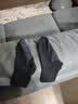 PRIMEET派米 袜子男士春秋短袜运动纯黑色棉袜透气秋冬运动女袜 实拍图