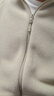 优衣库摇粒绒拉链茄克/长袖男装女装外套廓系夹克479792 30 浅米色 L 实拍图