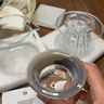 泰摩 冰瞳手冲咖啡滤杯 V60通用咖啡过滤器 滴滤咖啡过滤杯 标准版01号透明滤杯+分享壶360ml 实拍图