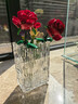 京东鲜花 水晶玻璃花瓶 轻奢高档客厅餐桌鲜花玫瑰透明插花水养水培ins风 实拍图