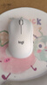 罗技（Logitech）M221 轻音鼠标 无线鼠标 办公鼠标 对称鼠标 带无线微型接收器 米白色 实拍图