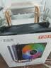 大水牛（BUBALUS）T20 无光/T20 PRO 彩光 CPU风冷散热器(2热管/支持Intel/AMD多平台/9cm炫彩风扇/电脑主机箱散热) T20 PRO 彩光 双铜管散热器 实拍图