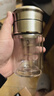 繁简茶水分离杯男女双层玻璃杯迷你网红水杯子便携旅行创意泡茶杯 实拍图