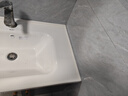 波彼（BOBI）台盆陶瓷一体盆洗手盆单盆阳台浴室柜卫生间半嵌入洗脸面盆池定制 【80*48CM】盆+弹跳下水+防臭管 实拍图