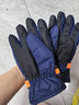 牧萌儿童手套滑雪手套男童骑行防水小孩玩雪卡通保暖手套 藏青色 L 实拍图