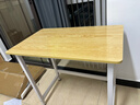舒客艺家 电脑桌台式小户型小桌子家用学习桌写字办公书桌电竞长条桌子 木纹白架单桌80*50*74 加固电脑桌 实拍图