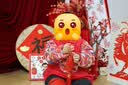 9i9儿童吃饭罩衣条绒加厚外穿防溅衣生日周岁唐装防水防脏反穿护衣 实拍图