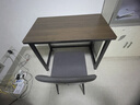 超·奈（CHAONAI）【顺丰到家】电脑桌家用台式简约办公卧室小户型学习桌简易书桌子 【单桌25MM厚桌面】黑架+古橡木 长100CM宽60CM高75CM 实拍图