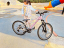 KinderKraftKK儿童自行车6-12-15岁学生单车青少年男女孩山地车24寸紫变速 实拍图