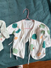 贝瑞加（Babyprints）婴儿半背衣2件装新生儿衣服纯棉长袖上衣初生宝宝四季内衣 绿59 实拍图