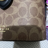 COACH蔻驰女包奢侈品大牌轻奢女士小号手提包盒子包 棕黄色拼黑色CBQ35IMQRX 实拍图