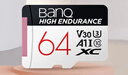 banq 64GB TF（MicroSD）存储卡 A1 U3 V30 4K 行车记录仪&安防监控专用内存卡 高度耐用 读速100MB/s 实拍图