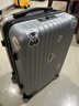 梵地亚行李箱男小型拉杆箱女旅行箱可登机箱包密码箱皮箱子20英寸银色 实拍图