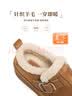 百丽（Belle）复古厚底增高勃肯鞋女冬季新款商场款加毛保暖毛单鞋E6D1DDM5 棕色 37 (235mm) 实拍图