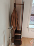 唯博思实木穿衣镜全身镜子落地镜一体家用卧室可旋转衣帽架多功能置物架 胡桃色【B58底盘款40cm】 实拍图