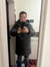 君羽反季羽绒服男中长商务款鹅绒服800高蓬白鹅绒连帽羽绒大衣 曜石灰 【800蓬白鹅绒】 L （推荐146-160斤） 实拍图