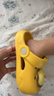 牧童儿童拖鞋夏男宝宝洞洞鞋软底女童卡通洗澡婴幼儿家居鞋奶狮黄150 实拍图