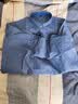凡客诚品（VANCL）长袖衬衫男全棉领尖扣牛津纺商务休闲经典舒适衬衫 牛仔蓝 2XL 实拍图