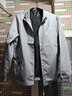 罗蒙（ROMON）夹克男潮流春秋季商务行政立领宽松休闲防风外套男装JK83灰色L 实拍图