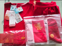 浪莎红内裤女本命年女士红精梳棉红裤衩短裤头棉红袜子组合装马年 实拍图